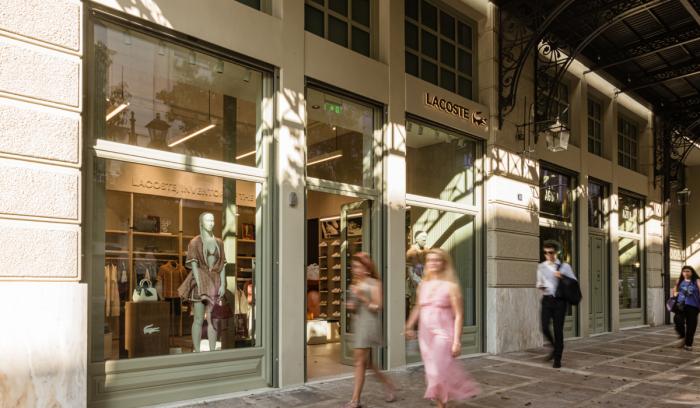 Κατάστημα Lacoste στην οδό Στααδίου, Μέγαρο Αρσακείου Lacoste, Μέγαρο Αρσακείου
