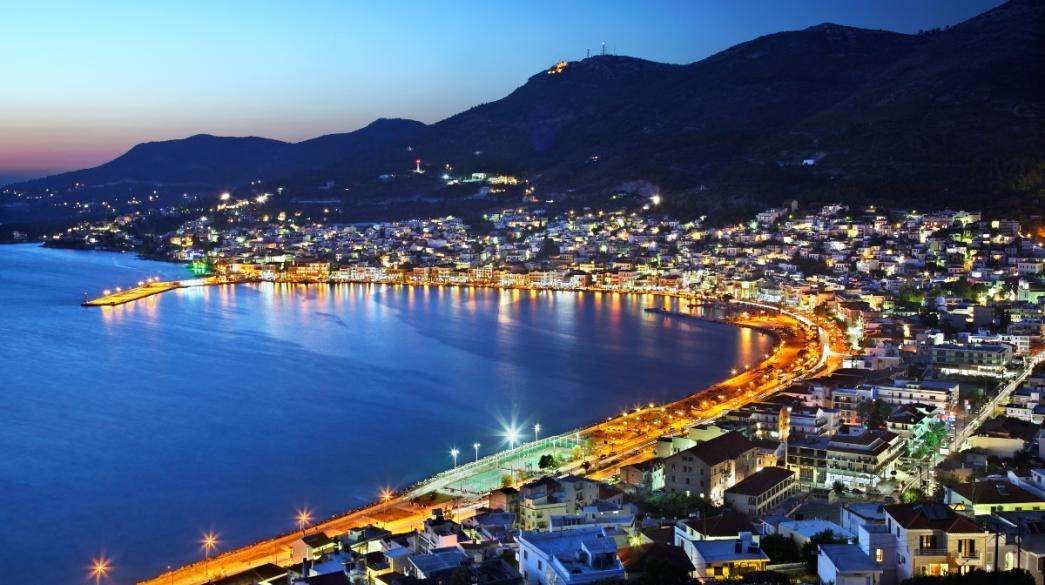 Σάμος νυχτερινό τοπίο