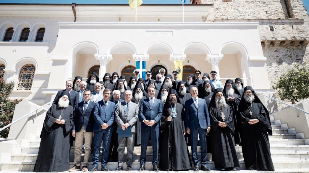 Κυριάκος Μητσοτάκης στο Άγιον Όρος 
