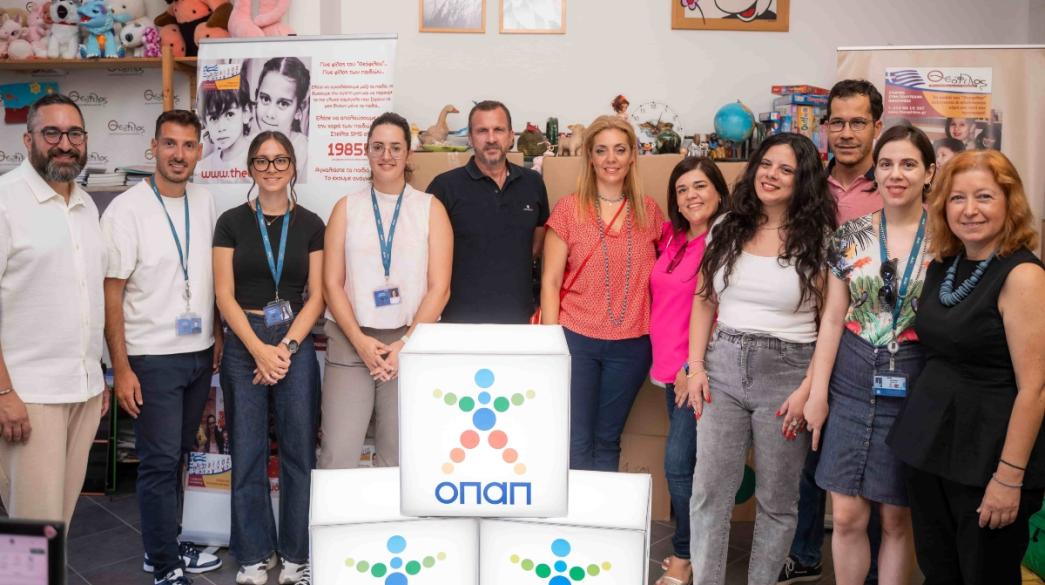 ΟΠΑΠ, Οι εργαζόμενοι του ΟΠΑΠ στις εγκαταστάσεις του Οργανισμού Κοινωνικής Φροντίδας ΜΚΟ «Θεόφιλος»