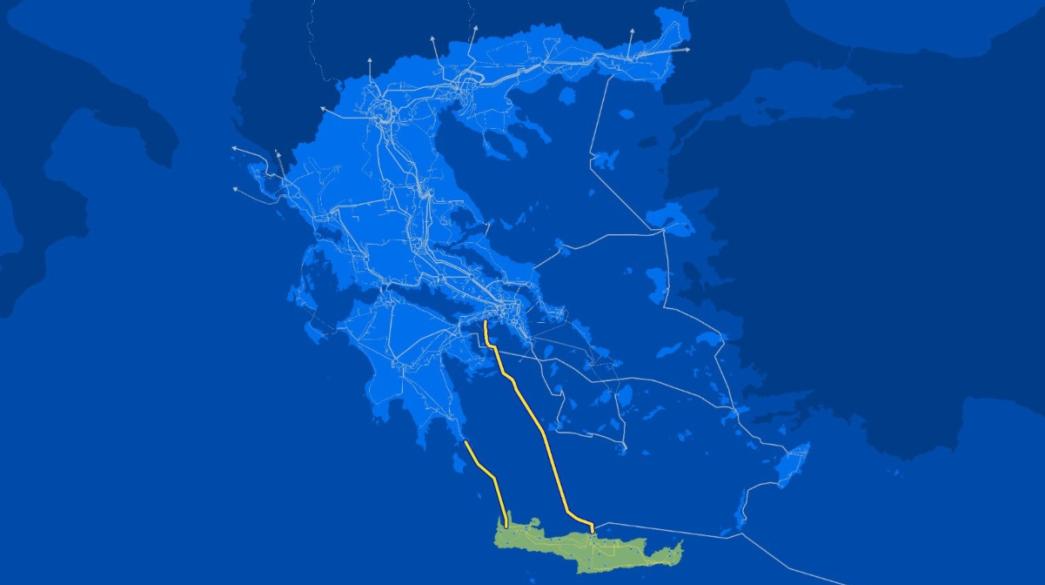 χάρτης διασύνδεσης Κρήτης
