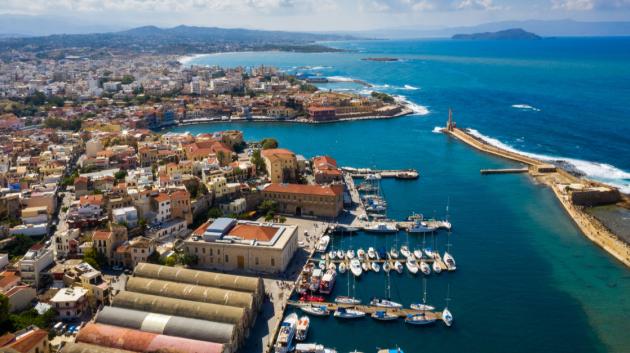 Χανιά αεροφωτογραφία λιμάνι
