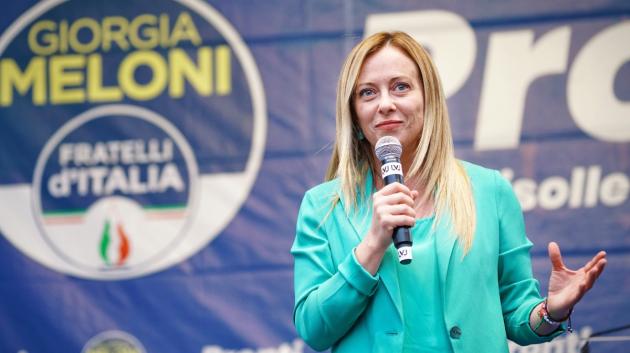 Τζόρτζια Μελόνι σε ράλι