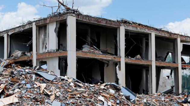 Κατεστραμμένο κτίριο σεισμού Μαρόκο