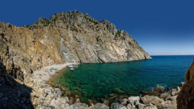 Παραλία Σαμοθράκης καλοκαίρι