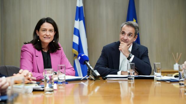 Κυριάκος Μητσοτάκης σε σύσκεψη