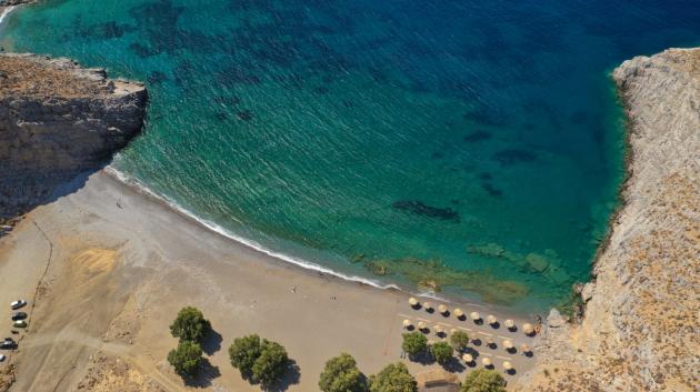 Αστυπάλαια παραλία εναέρια
