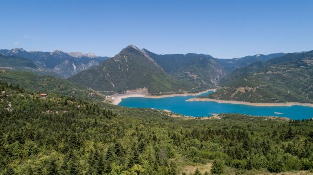 Λίμνη Ευήνου γενική άποψη