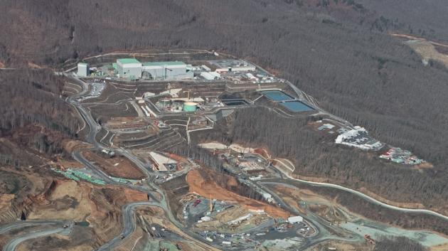 Μεταλλείο Σκουριών αεροφωτογραφία