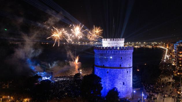 Πύργος Θεσσαλονίκης πυροτεχνήματα