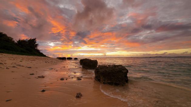 Saipan, παραλία, ηλιοβασίλεμα