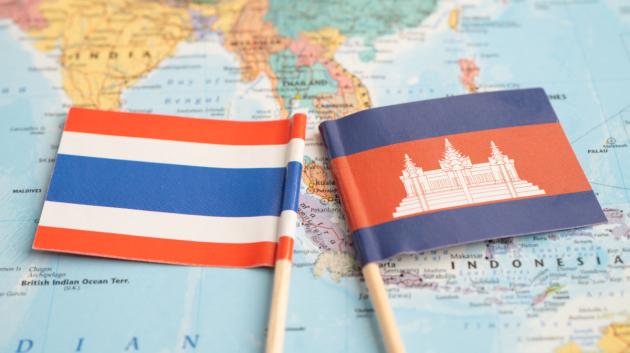 Σημαίες Ταϊλάνδης Καμπότζης