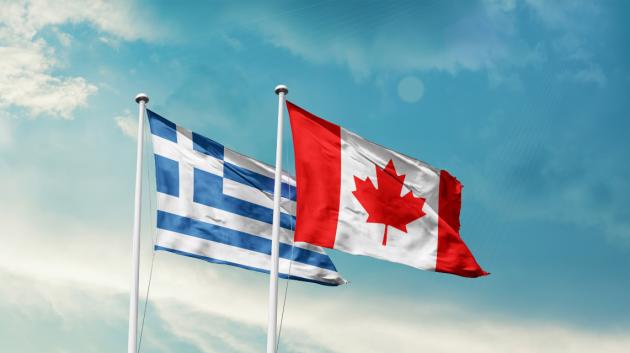 Σημαίες Ελλάδας Καναδά