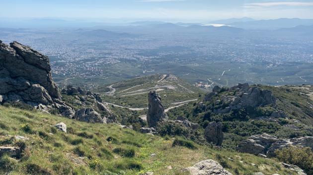 Άποψη Πεντέλης βουνό