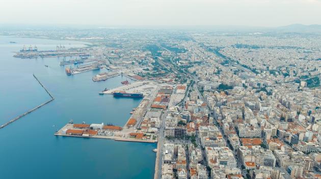 λιμάνι Θεσσαλονίκης αεροφωτογραφία