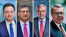 Φ. Καραβίας (Eurobank), Π. Μυλωνάς (Εθνική), Χρ. Μεγάλου (Πειραιώς), Β. Ψάλτης (Alpha)
