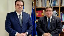 Συνάντηση προέδρου ΚΕΕΕ, Γιάννη Βουτσινά, με τον υπουργό Οικονομικών, Κυριάκο Πιερρακάκη