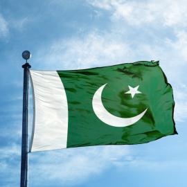 Σημαία Πακιστάν κυματίζει