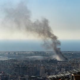 Καπνός στην Βηρυτό