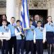 Μαθητές σχολικής παρέλασης